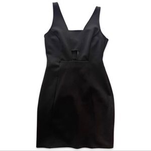 TOPSHOP Cut-Out Black Dress